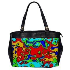 Abstract Oversize Office Handbag (one Side) by Siebenhuehner