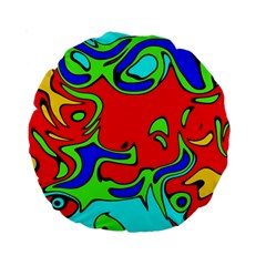 Abstract 15  Premium Round Cushion  by Siebenhuehner