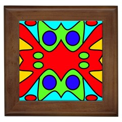 Abstract Framed Ceramic Tile by Siebenhuehner