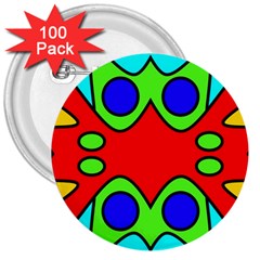 Abstract 3  Button (100 Pack) by Siebenhuehner