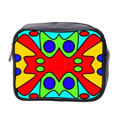 Abstract Mini Travel Toiletry Bag (two Sides)