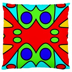 Abstract Large Cushion Case (single Sided)  by Siebenhuehner