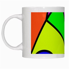 Abstract White Coffee Mug by Siebenhuehner