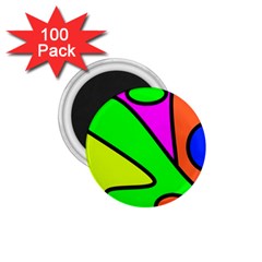 Abstract 1 75  Button Magnet (100 Pack) by Siebenhuehner