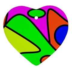 Abstract Heart Ornament (two Sides) by Siebenhuehner