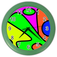 Abstract Wall Clock (color) by Siebenhuehner