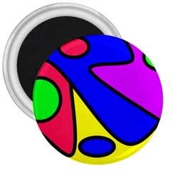 Abstract 3  Button Magnet by Siebenhuehner