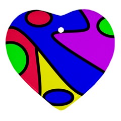 Abstract Heart Ornament (two Sides) by Siebenhuehner