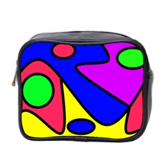 Abstract Mini Travel Toiletry Bag (two Sides)