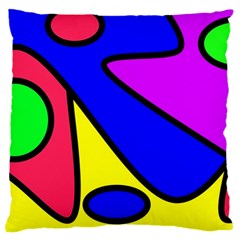 Abstract Large Cushion Case (single Sided)  by Siebenhuehner