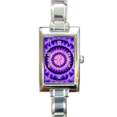 Mandala Rectangular Italian Charm Watch by Siebenhuehner