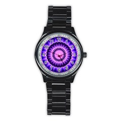 Mandala Sport Metal Watch (black) by Siebenhuehner