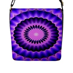 Mandala Flap Closure Messenger Bag (large) by Siebenhuehner