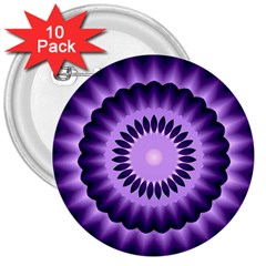 Mandala 3  Button (10 pack)