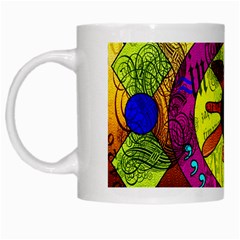 Abstract White Coffee Mug by Siebenhuehner