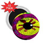 Abstract 2.25  Button Magnet (10 pack) Front