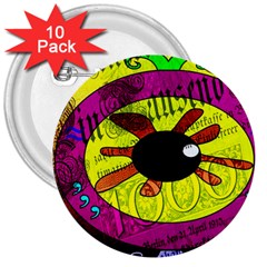 Abstract 3  Button (10 Pack) by Siebenhuehner