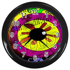 Abstract Wall Clock (black) by Siebenhuehner