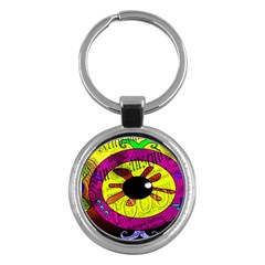 Abstract Key Chain (round)