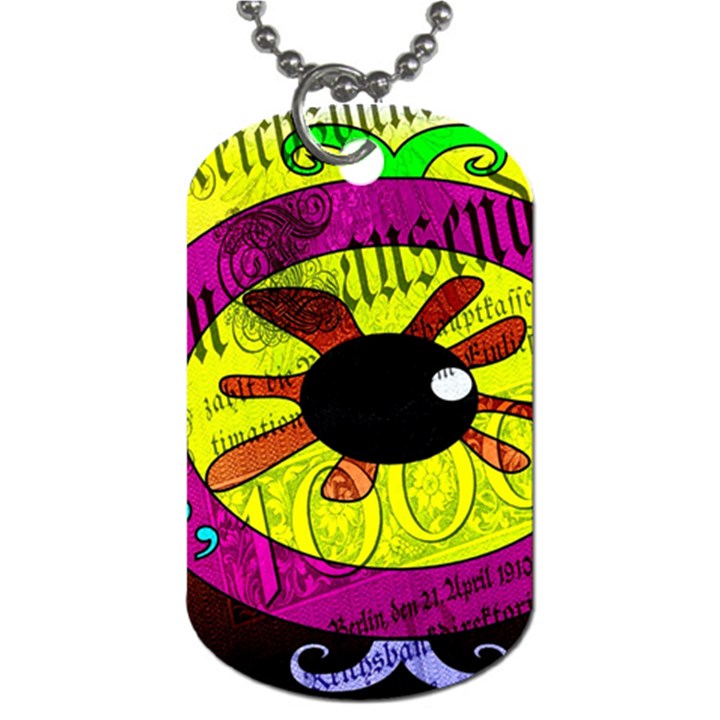 Abstract Dog Tag (One Sided)