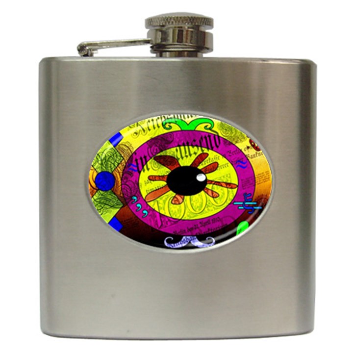 Abstract Hip Flask