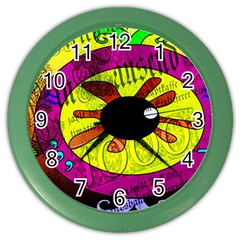 Abstract Wall Clock (color) by Siebenhuehner