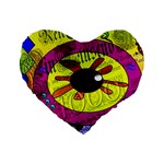 Abstract 16  Premium Heart Shape Cushion  Front