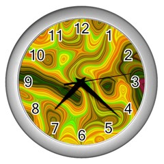 Abstract Wall Clock (silver) by Siebenhuehner