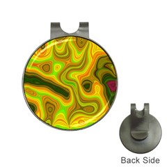 Abstract Hat Clip With Golf Ball Marker by Siebenhuehner