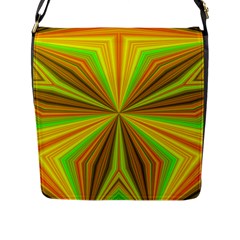 Abstract Flap Closure Messenger Bag (large) by Siebenhuehner