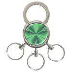 Abstract 3-Ring Key Chain Front