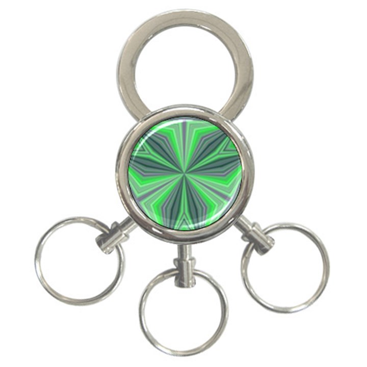 Abstract 3-Ring Key Chain