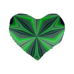 Abstract 16  Premium Heart Shape Cushion  by Siebenhuehner