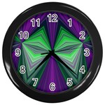 Abstract Wall Clock (Black) Front