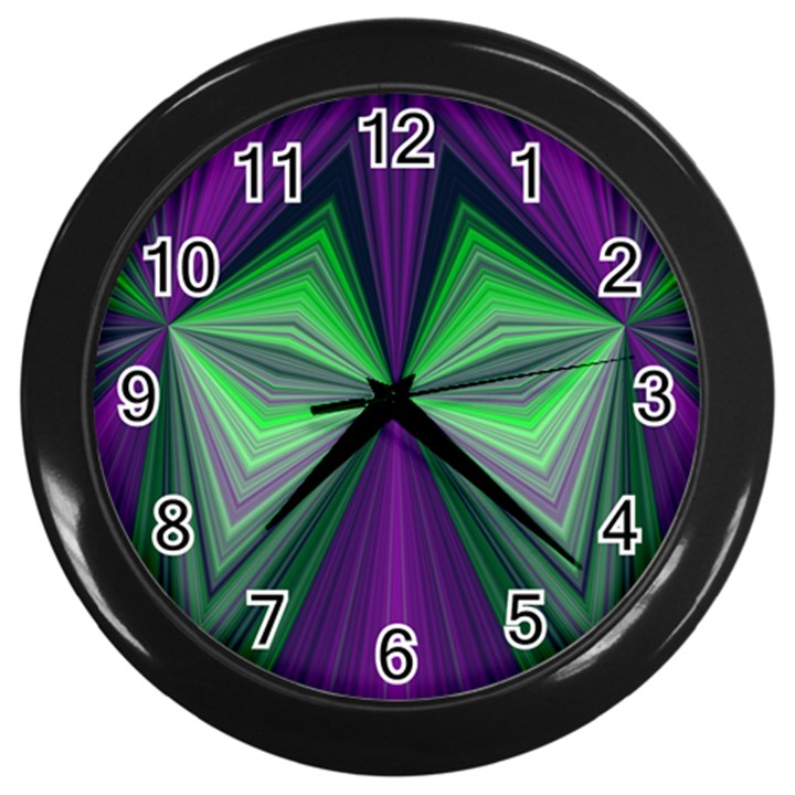 Abstract Wall Clock (Black)