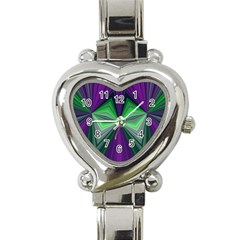 Abstract Heart Italian Charm Watch  by Siebenhuehner