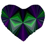 Abstract 19  Premium Heart Shape Cushion Front