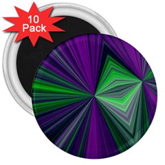 Abstract 3  Button Magnet (10 pack)