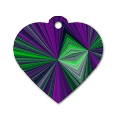 Abstract Dog Tag Heart (One Sided) 