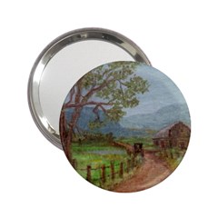  amish Buggy Going Home  By Ave Hurley Of Artrevu   2 25  Handbag Mirror