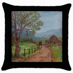  amish Buggy Going Home  By Ave Hurley Of Artrevu   Throw Pillow Case (black) by ArtRave2