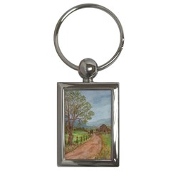  amish Buggy Going Home  By Ave Hurley Of Artrevu   Key Chain (rectangle)