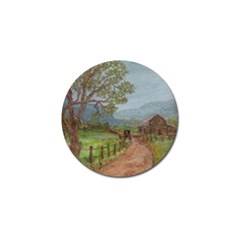  amish Buggy Going Home  By Ave Hurley Of Artrevu   Golf Ball Marker by ArtRave2