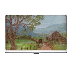  amish Buggy Going Home  By Ave Hurley Of Artrevu   Business Card Holder by ArtRave2