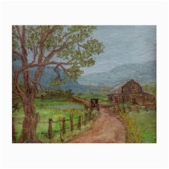  amish Buggy Going Home  By Ave Hurley Of Artrevu   Small Glasses Cloth (2 Sides)