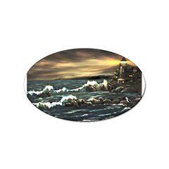  bridget s Lighthouse   By Ave Hurley Of Artrevu   Sticker Oval (100 Pack) by ArtRave2