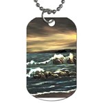  Bridget s Lighthouse   by Ave Hurley of ArtRevu ~ Dog Tag (Two Sides) Front