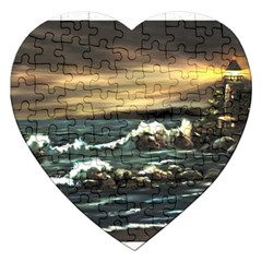  bridget s Lighthouse   By Ave Hurley Of Artrevu   Jigsaw Puzzle (heart) by ArtRave2