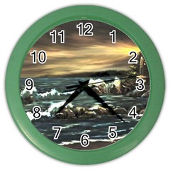  bridget s Lighthouse   By Ave Hurley Of Artrevu   Color Wall Clock by ArtRave2