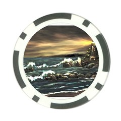  bridget s Lighthouse   By Ave Hurley Of Artrevu   Poker Chip Card Guard (10 Pack)